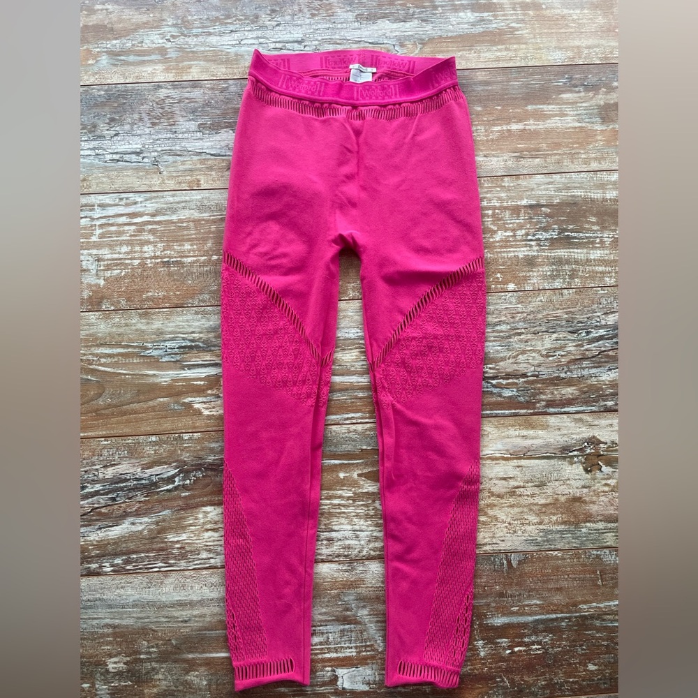 Wolford Hot Pink Lace Leggings size S